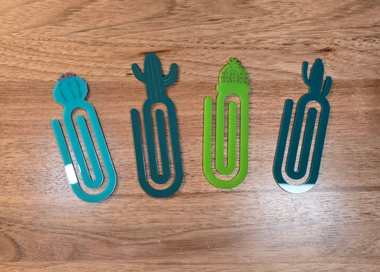 Oversized Acrylic Paperclips Cactus Edition