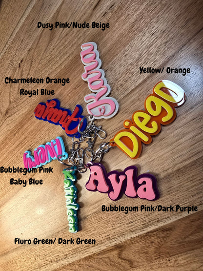 Custom Name Bag Tag -Font Five