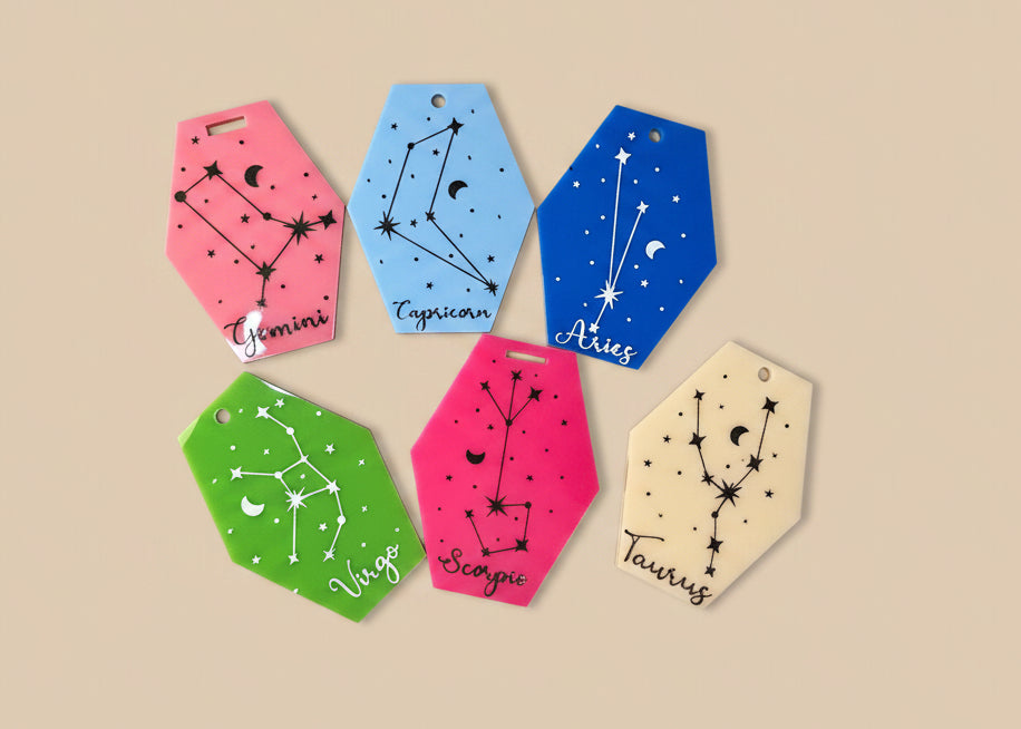 Star sign Keyrings