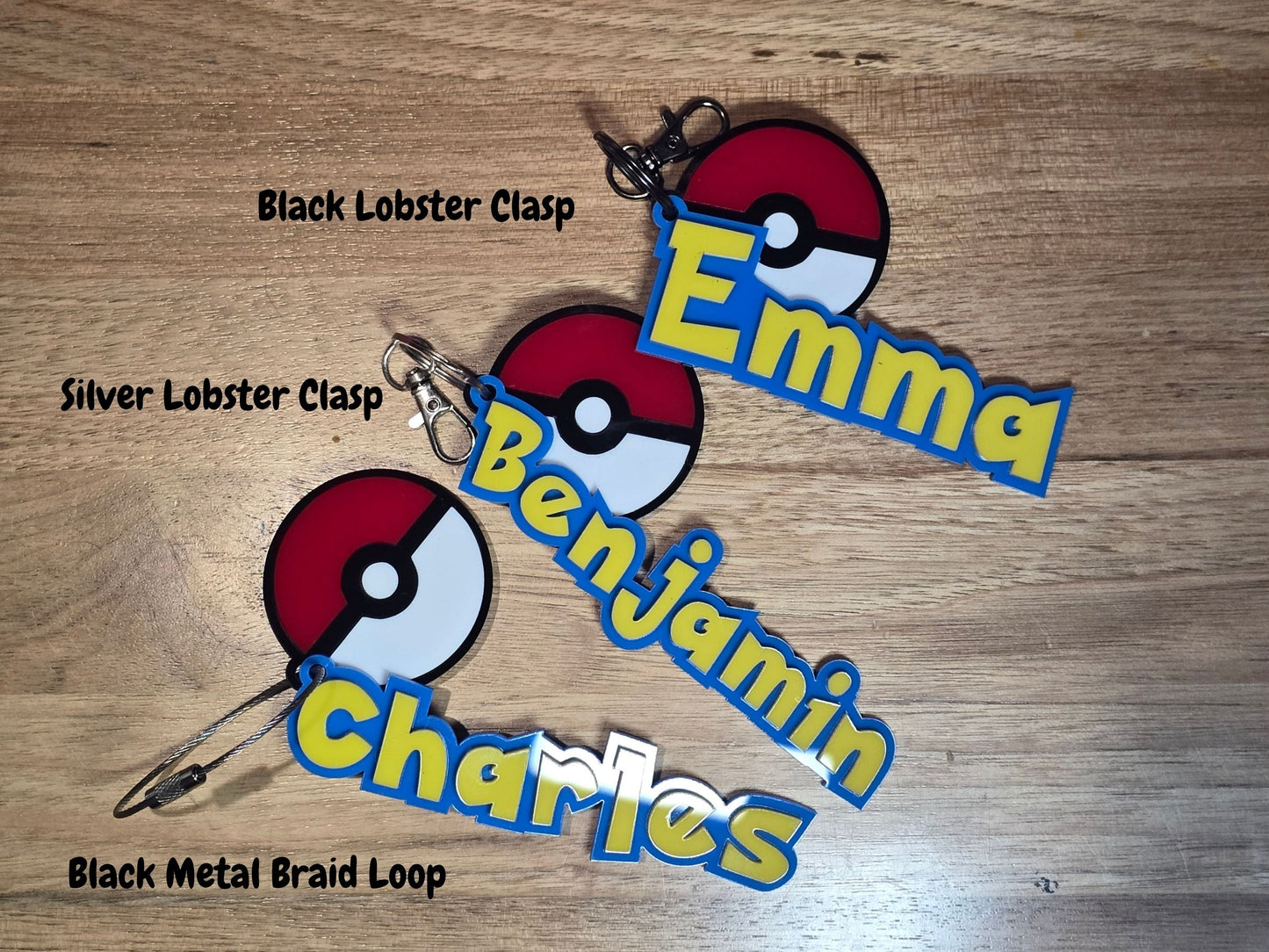 Pokemon Custom Name Keyring