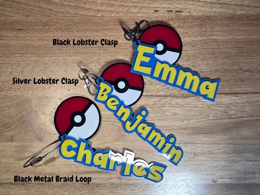 Pokemon Custom Name Keyring