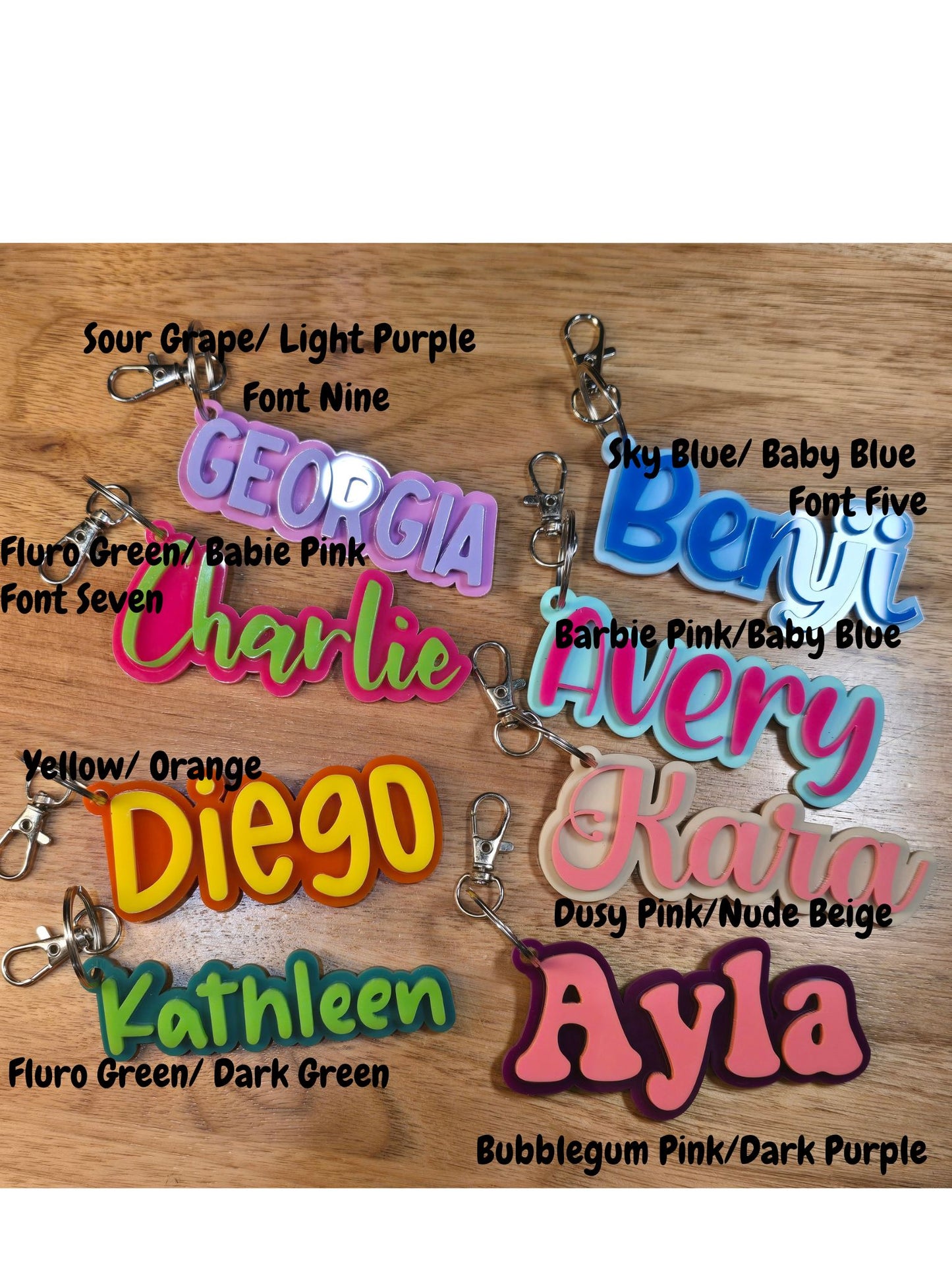 Custom Name Bag Tag -Font Five