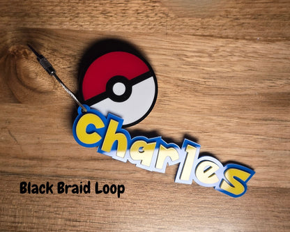 Pokemon Custom Name Keyring