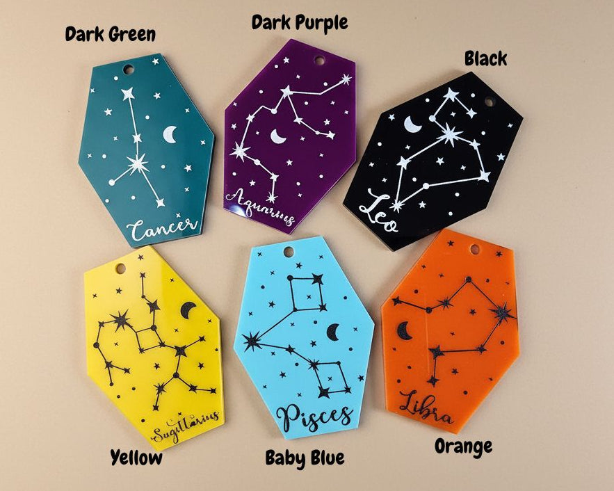 Star sign Keyrings