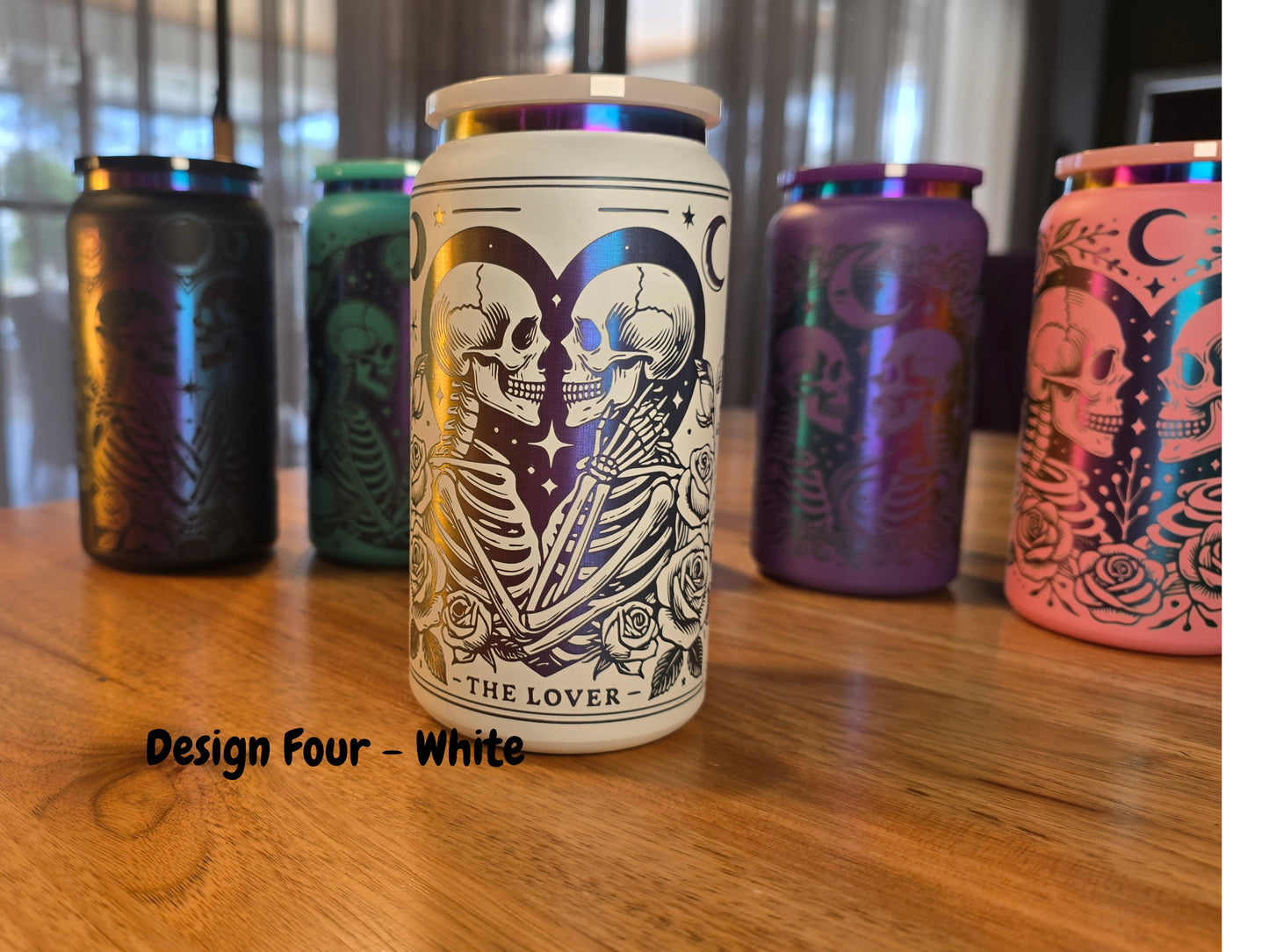 Rainbow-Plated Skeleton Tumbler Design 4