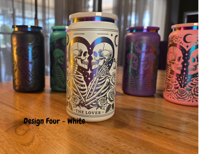 Rainbow-Plated Skeleton Tumbler Design 4