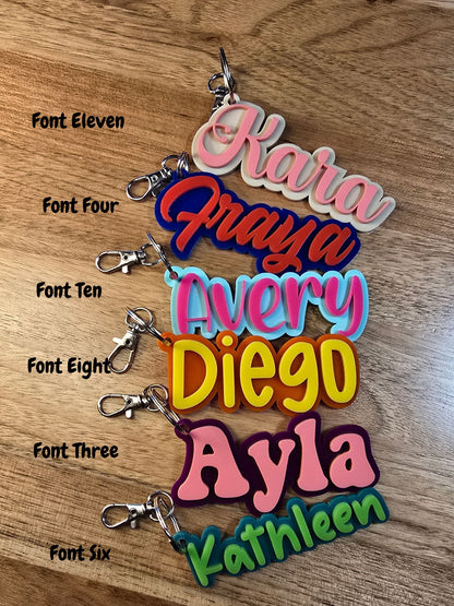 Custom Name Bag Tag -Font Five