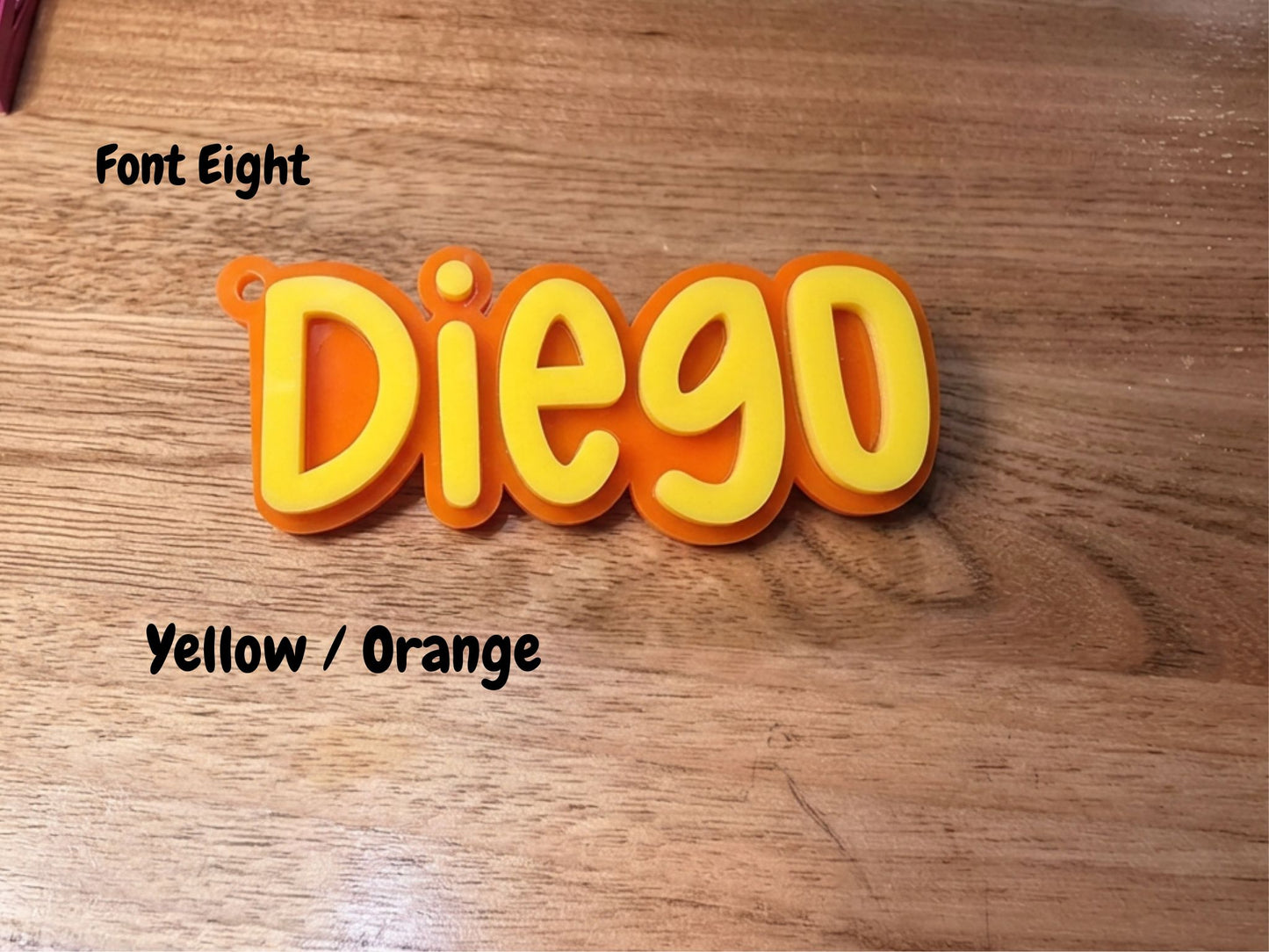 Custom Name Bag Tag -Font Eight