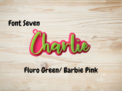 Custom Name Bag Tag -Font Seven
