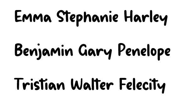 Custom Name Bag Tag -Font Six