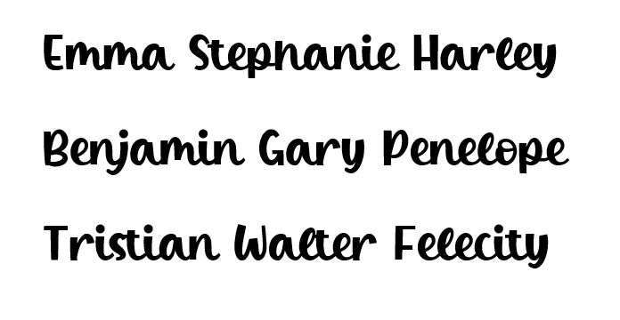 Custom Name Bag Tag -Font Five