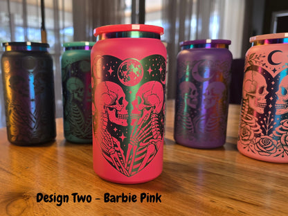 Rainbow-Plated Skeleton Tumbler Design 2