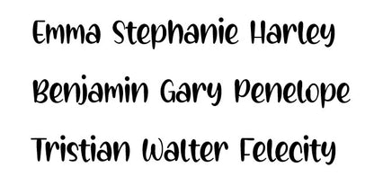 Custom Name Bag Tag -Font Ten