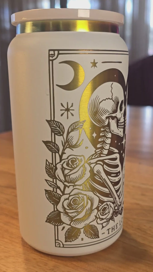 Rainbow-Plated Skeleton Tumbler Design 4