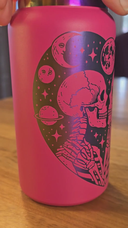 Rainbow-Plated Skeleton Tumbler Design 2