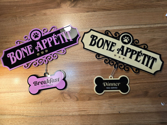 Bone Appetite Dog Feeding Sign