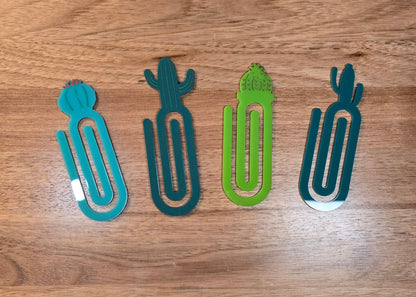 Oversized Acrylic Paperclips Cactus Edition
