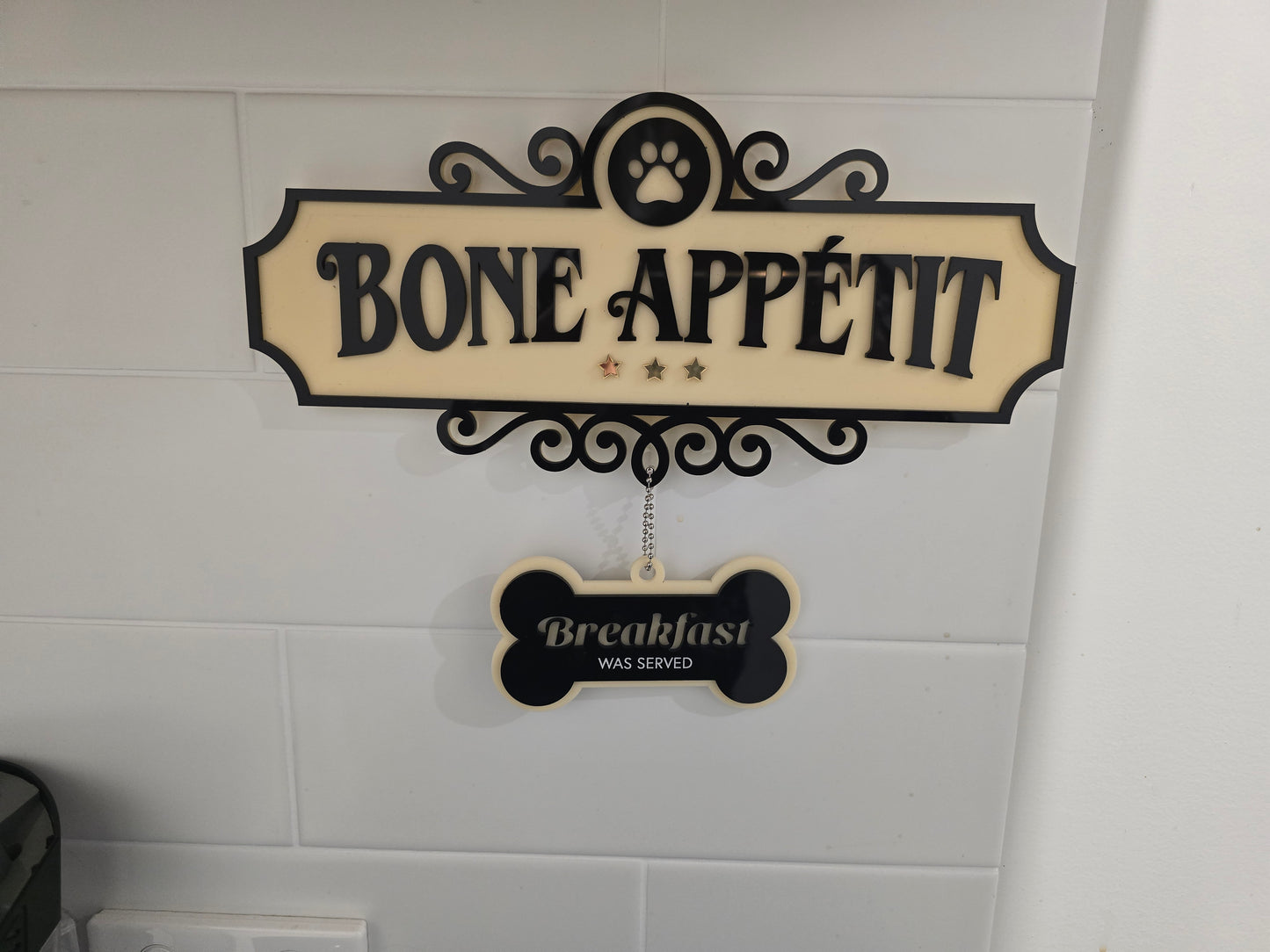Bone Appetite Dog Feeding Sign