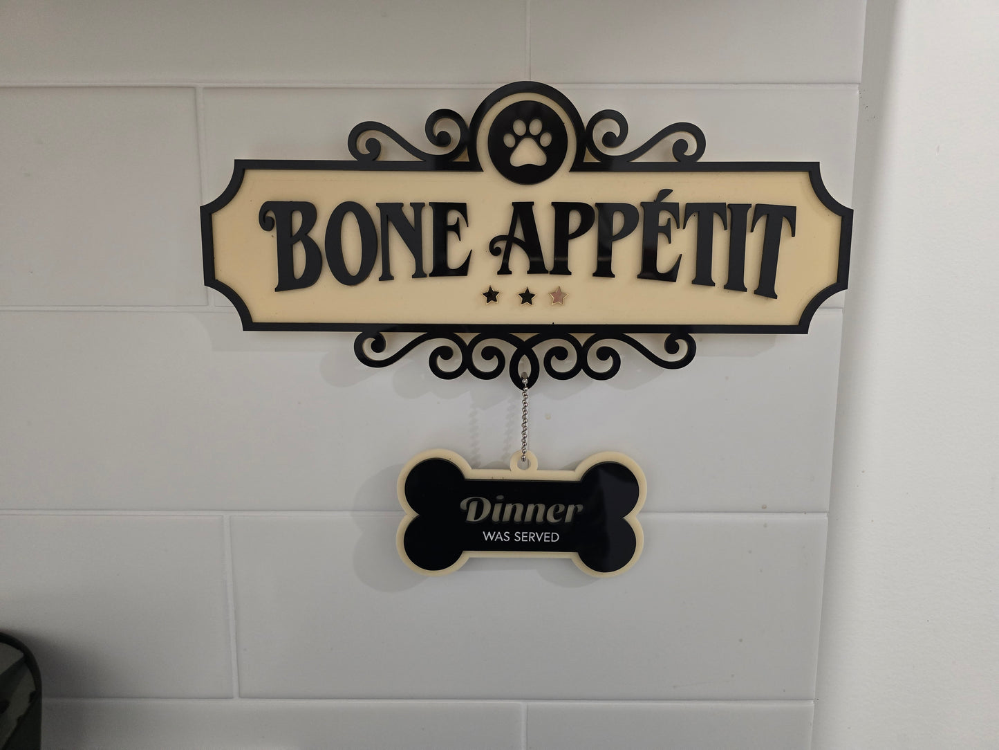 Bone Appetite Dog Feeding Sign