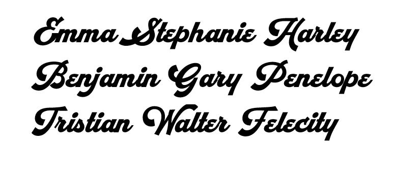 Wall Sign Custom Made 30cm Font Six